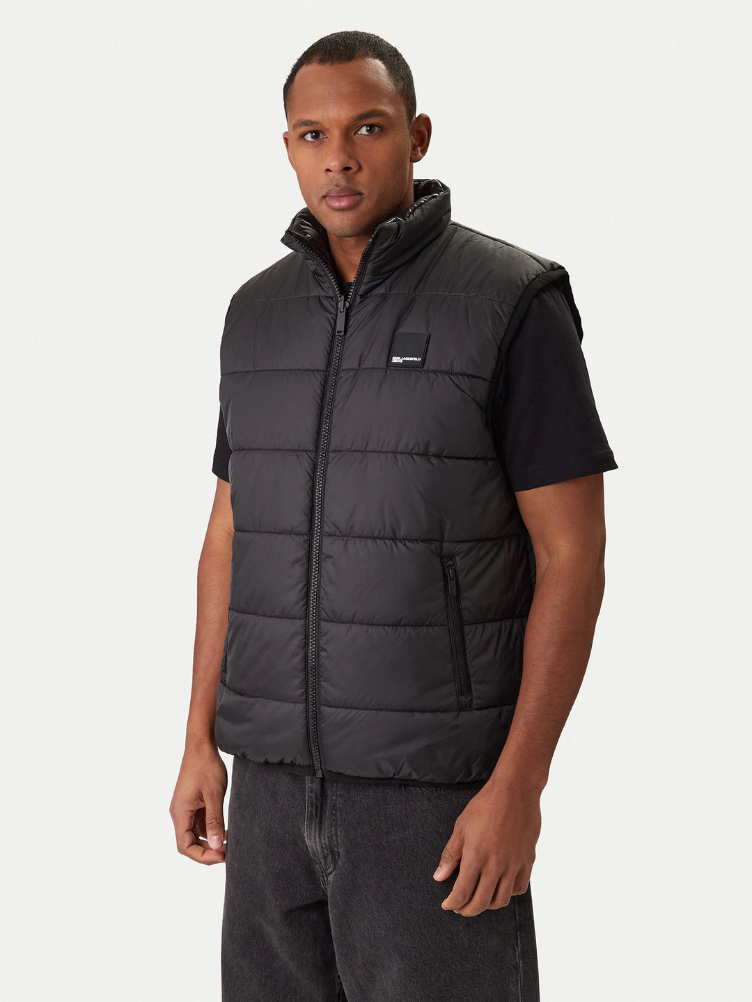 Karl Lagerfeld Reversible Men's Vest | Black