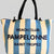 MC2 Saint Barth Double Tote Terry Beach Bag | Light Blue/White