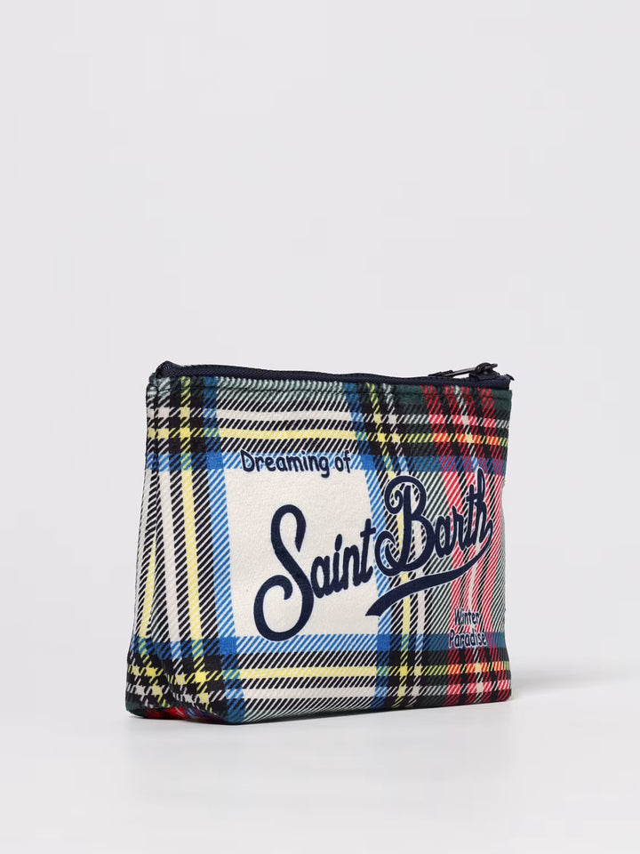 MC2 Saint Barth Pouch in Tartan Effect | Multicolor
