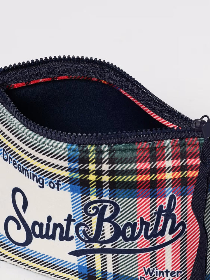 MC2 Saint Barth Pouch in Tartan Effect | Multicolor