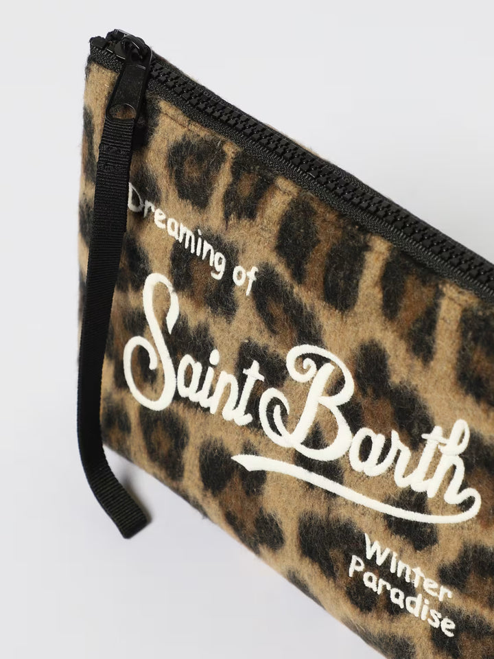 MC2 Saint Barth Pouch Aline Felt | Leopard