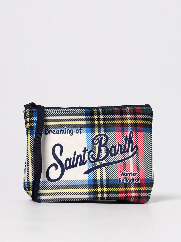 MC2 Saint Barth Pouch in Tartan Effect | Multicolor