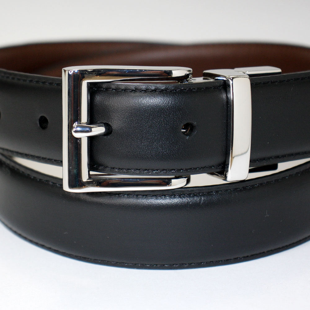 Ralph Lauren Reversible Dress Belt | Black/Brown