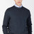 Paul & Shark Moon Badge Garment Dyed Wool Crewneck | Navy