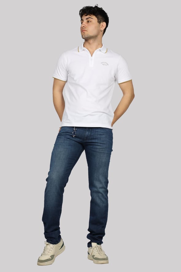 Paul & Shark Black Rivet Organic Stretch Jeans | Dark Navy