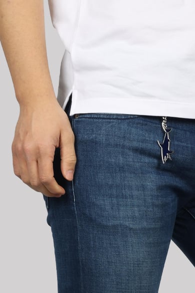 Paul & Shark Black Rivet Organic Stretch Jeans | Dark Navy