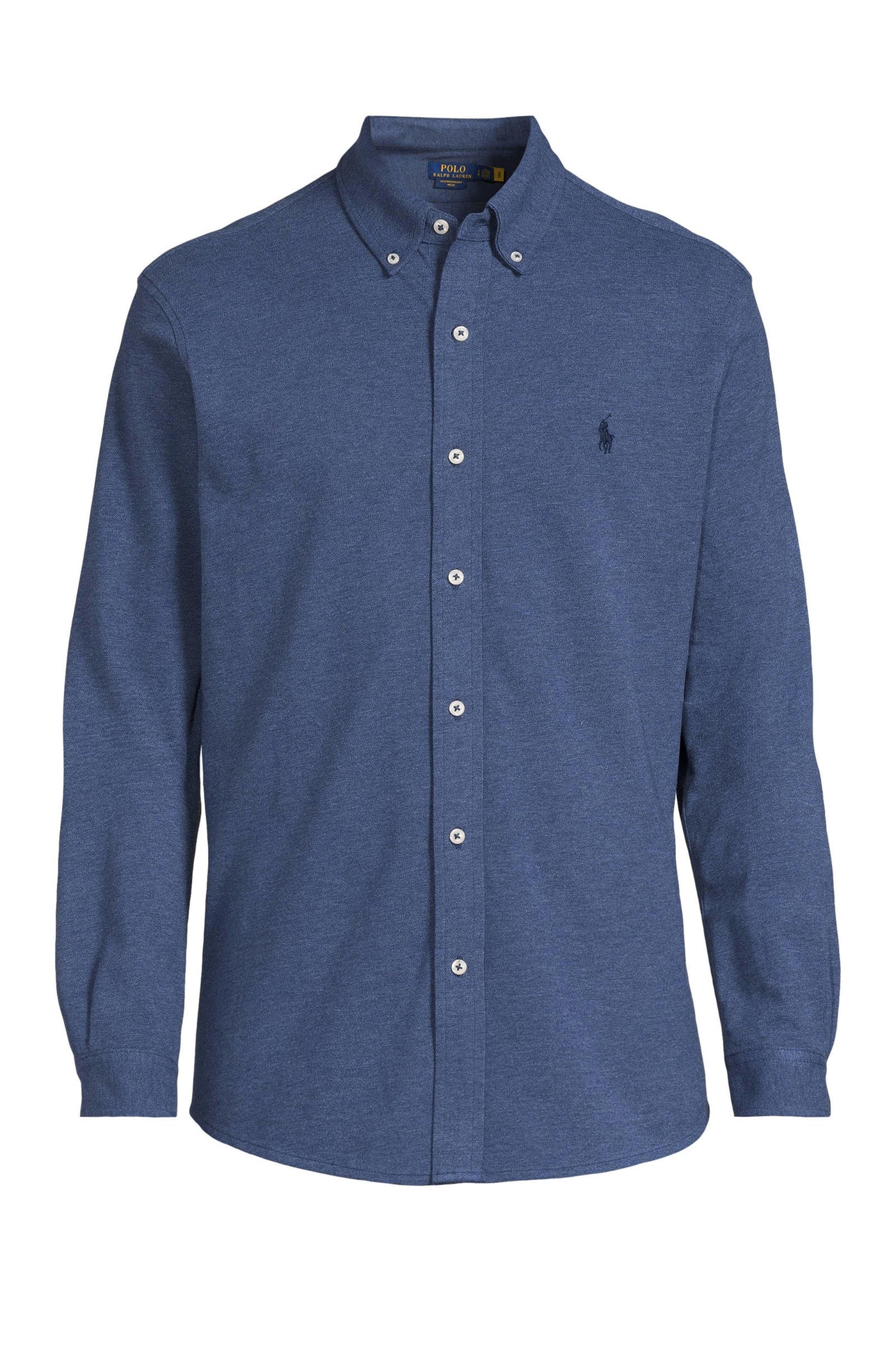 Ralph Lauren Casual Featherweight Mesh Shirt | Derby Blue