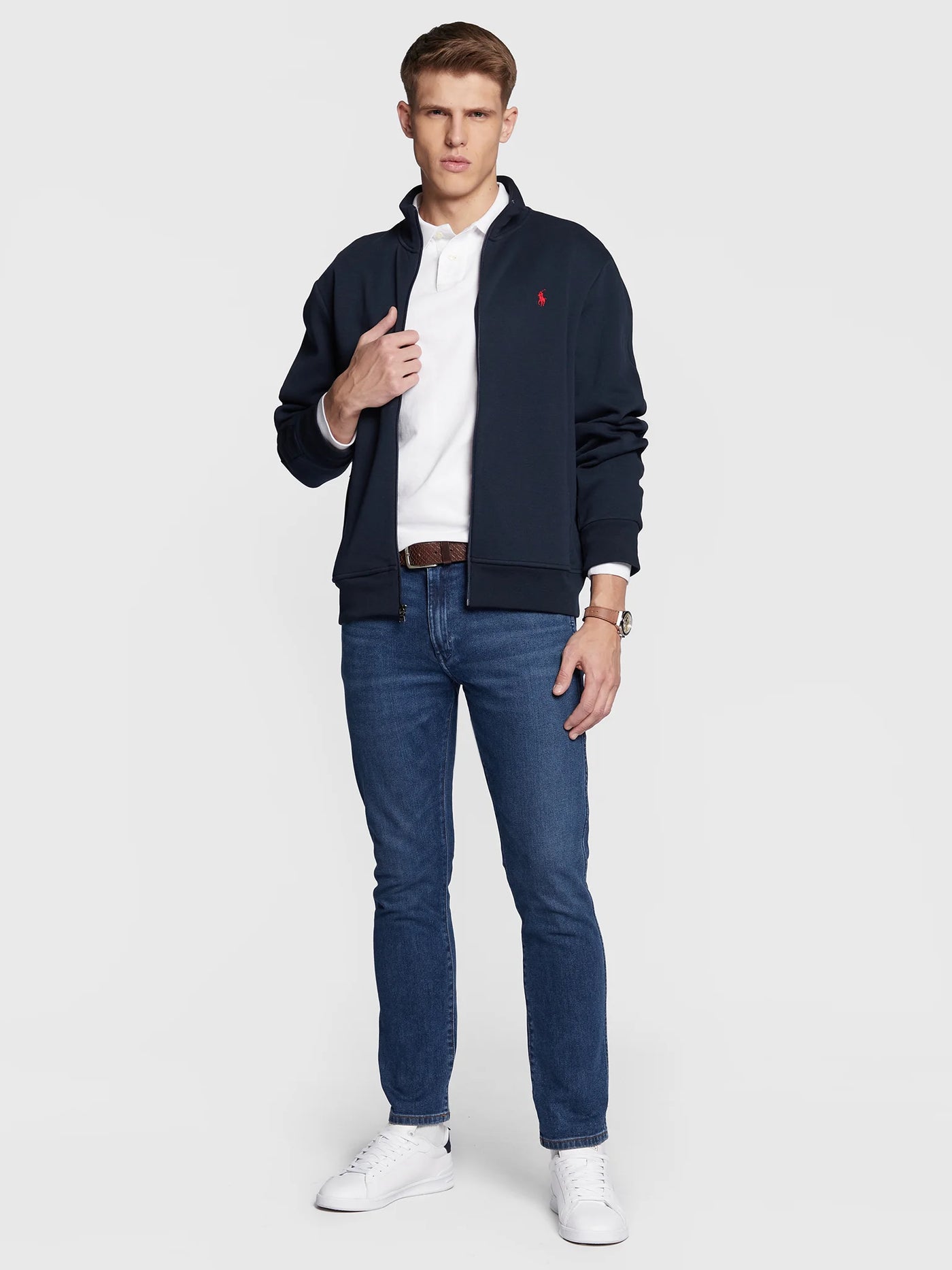 Ralph Lauren Double-Knit Track Jacket | Aviator Navy