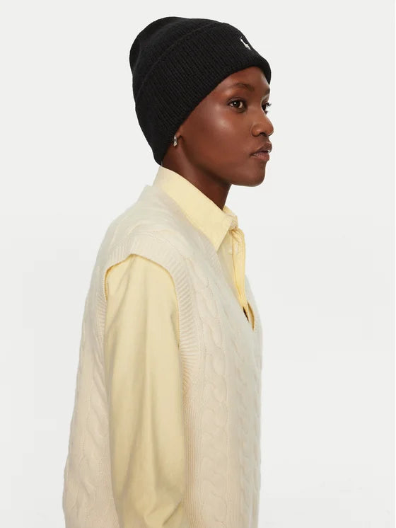 Ralph Lauren Wool Beanie | Black Dust