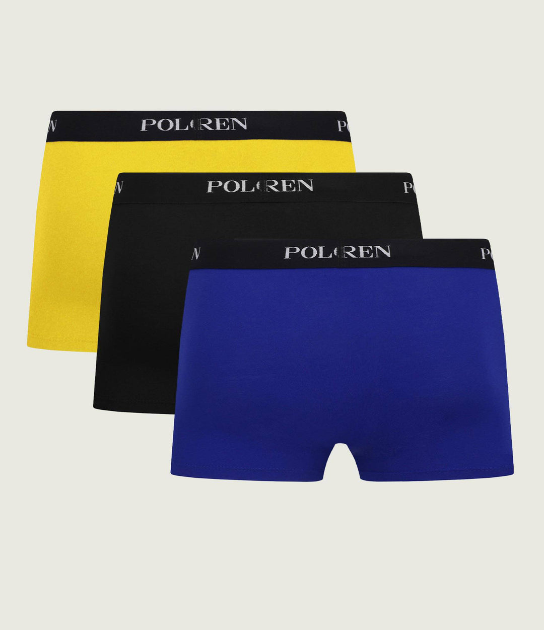 Ralph Lauren Stretch Cotton Trunk 3-Pack | Royal/Black/Yellow