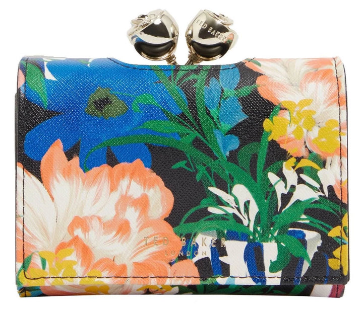 Ted Baker Buinne Bouquet Printed Leather Small Bobble Purse | Multicolor