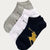 Ralph Lauren Men's Big Pony Sock 3-Pack | Black/White/Grey
