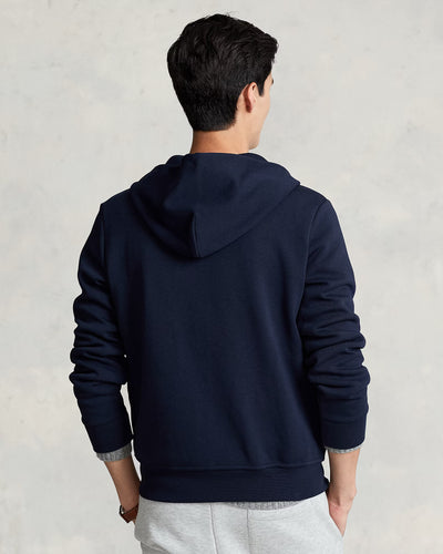 Ralph Lauren Double-Knit Full-Zip Hoodie | Aviator Navy