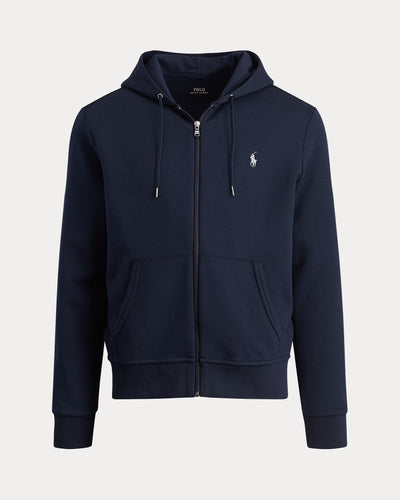 Ralph Lauren Double-Knit Full-Zip Hoodie | Aviator Navy