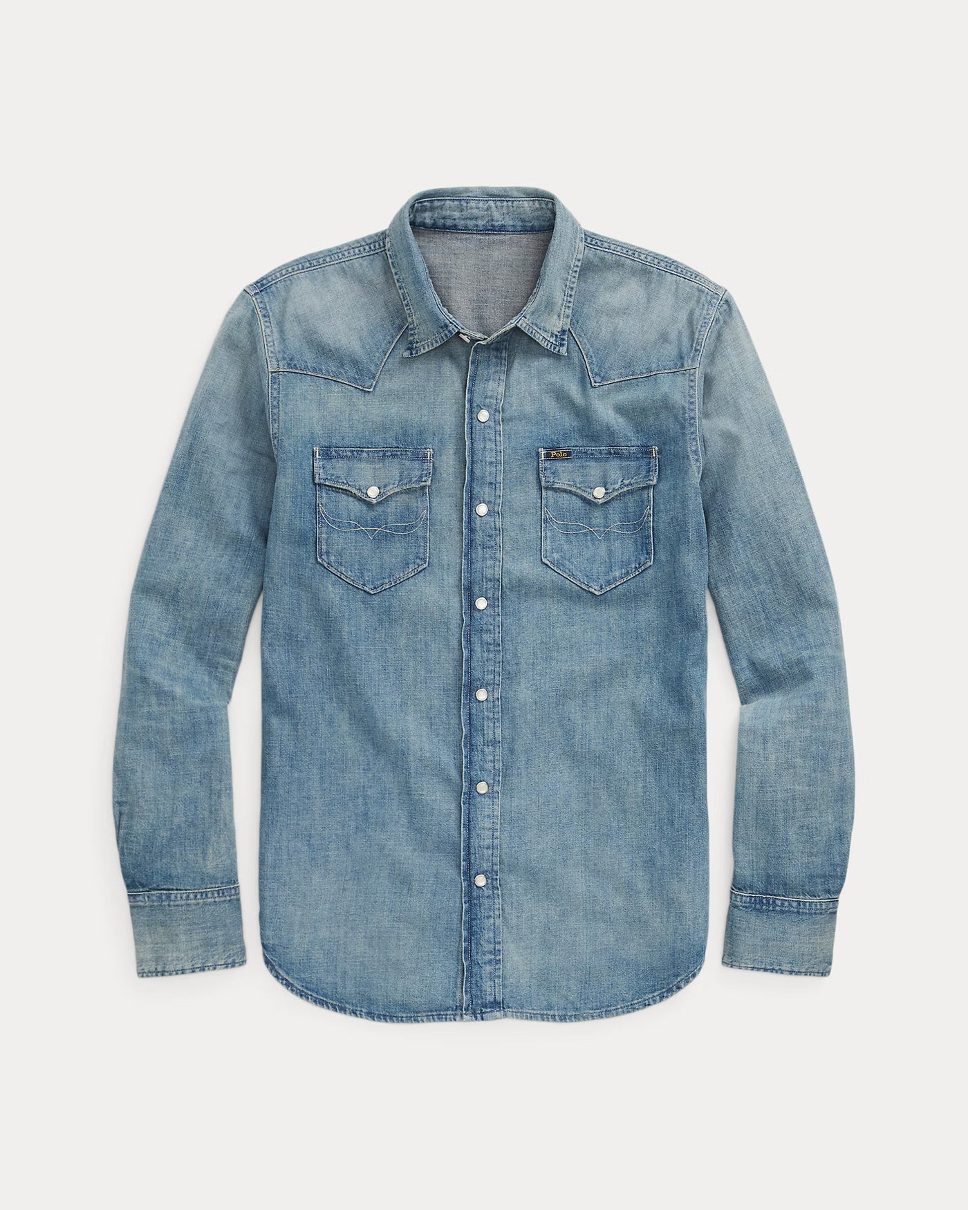 Ralph Lauren Slub Denim Western Shirt | RL Western