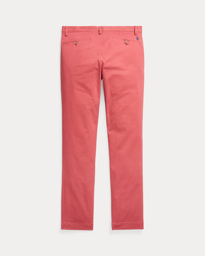 Ralph Lauren Stretch Slim Fit Washed Chino Trouser | Nantucket Red