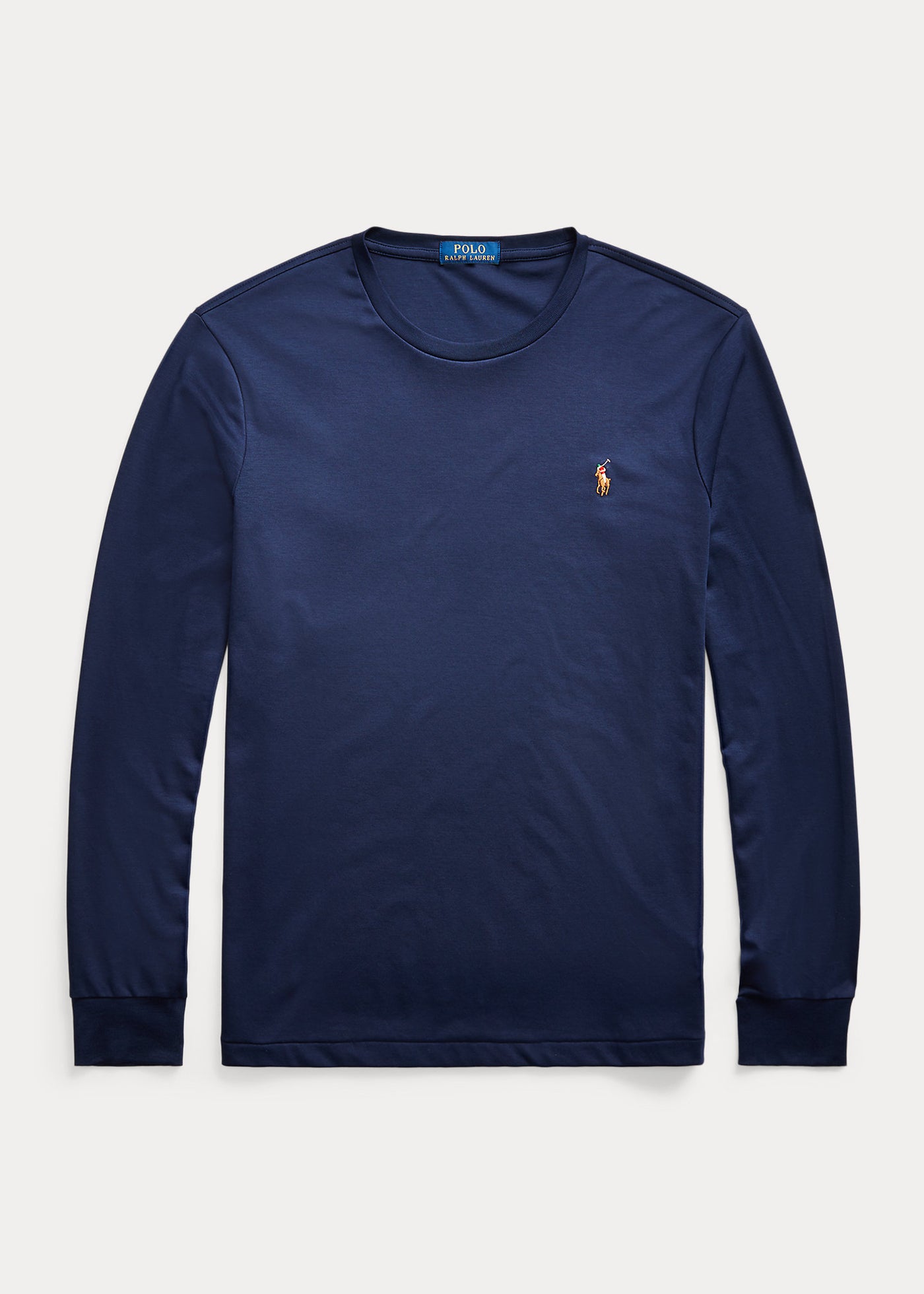 Ralph Lauren Custom Slim Fit Soft Cotton Interlock T-Shirt | Refined Navy