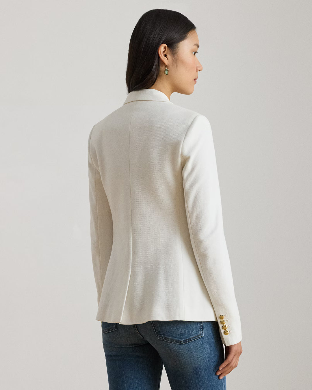 Lauren Ralph Lauren Bullion Jacquard Blazer | White