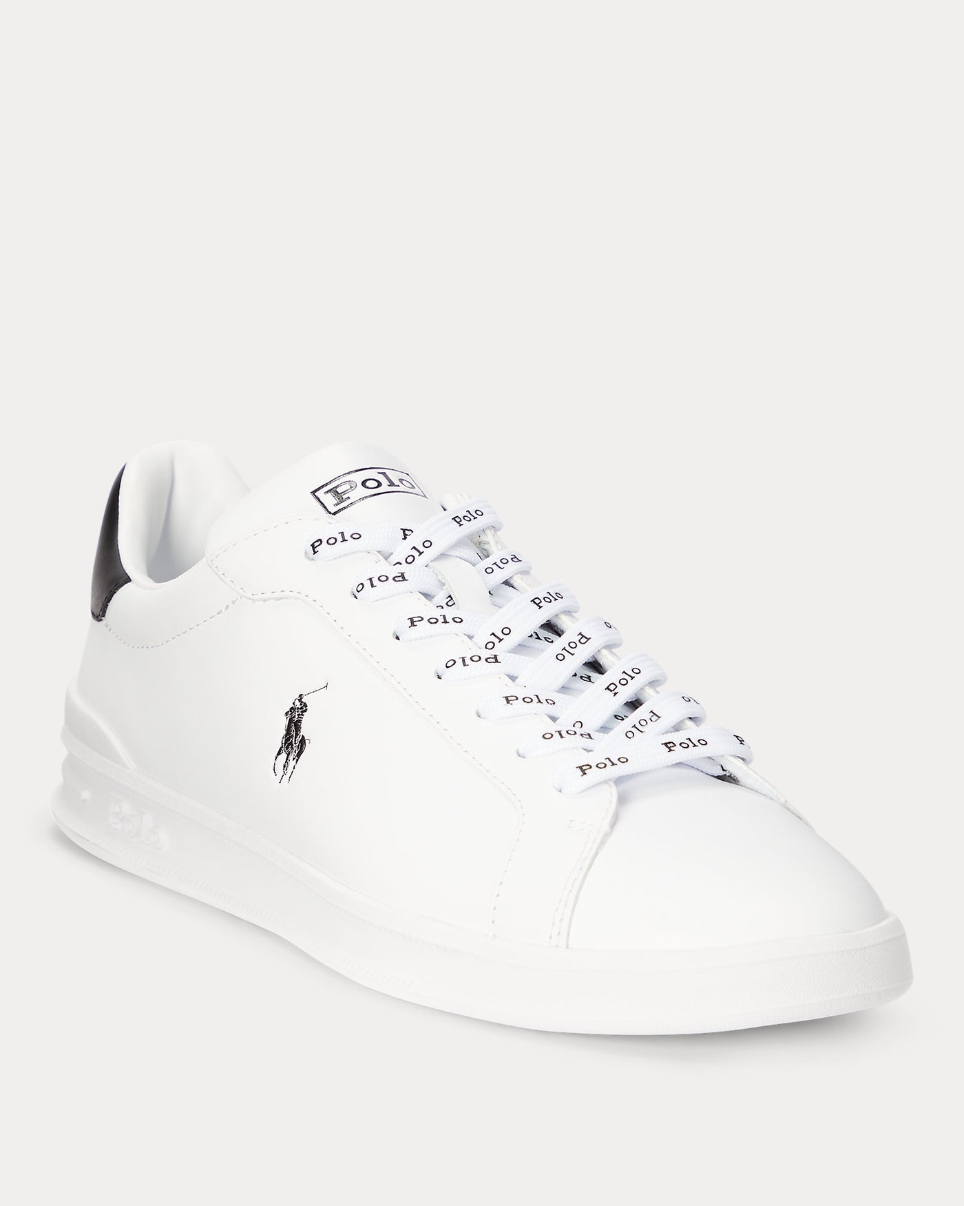 Ralph Lauren Heritage Court II Leather Women's Trainer | White/Black