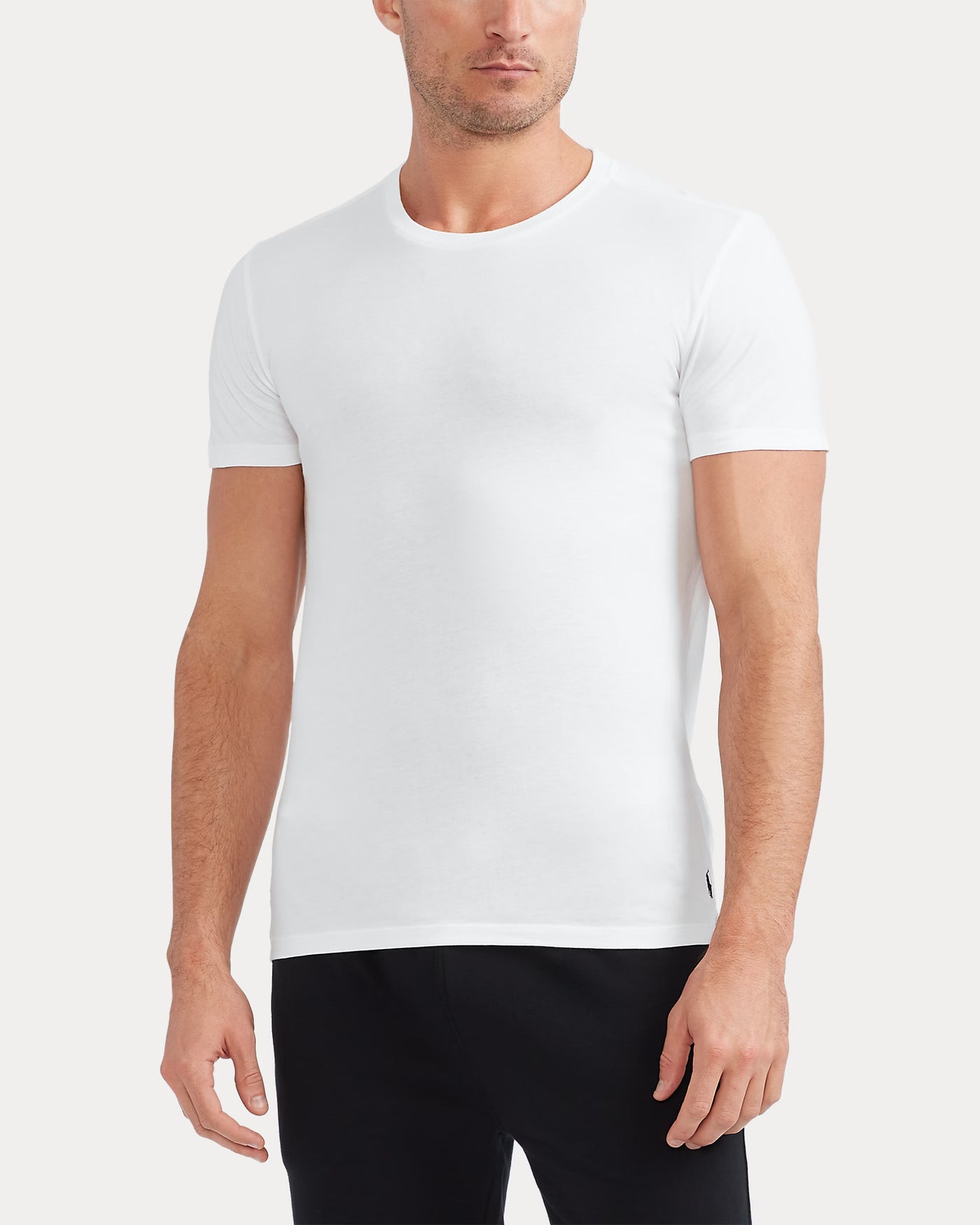 Ralph Lauren Slim Crewneck 3-Pack | Black/White/Grey