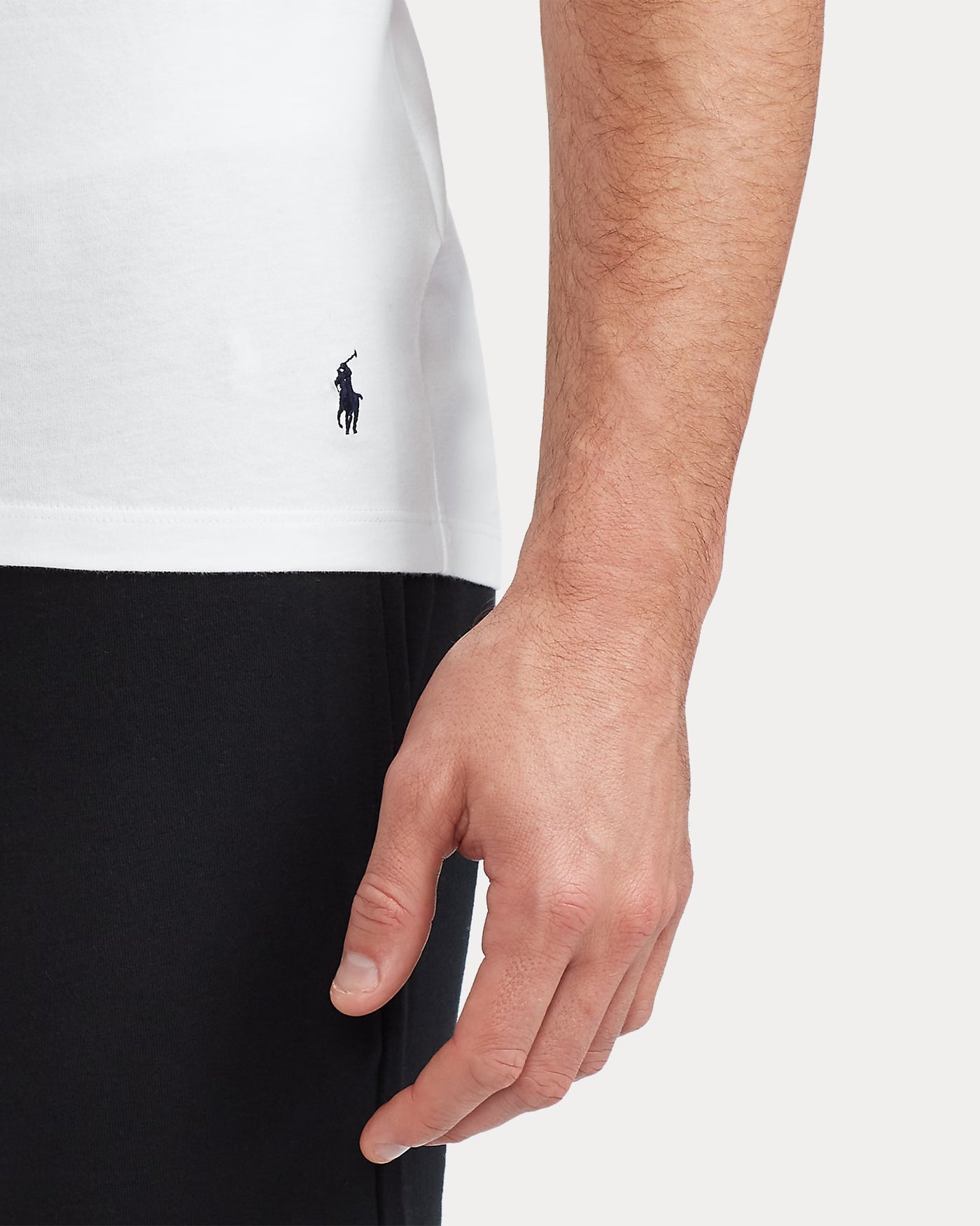 Ralph Lauren Slim Crewneck 3-Pack | Black/White/Grey