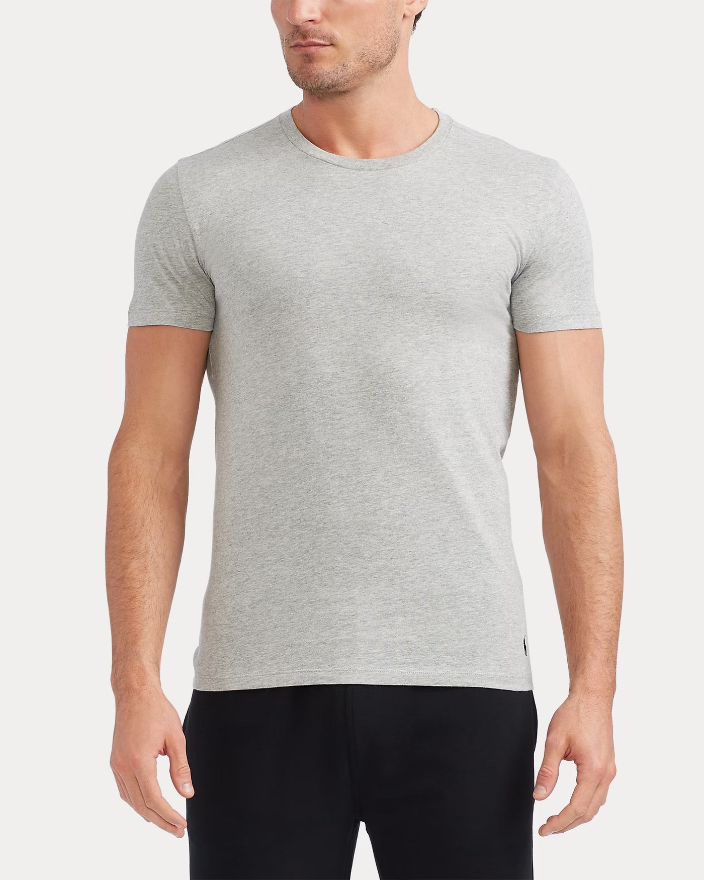 Ralph Lauren Slim Crewneck 3-Pack | Black/White/Grey