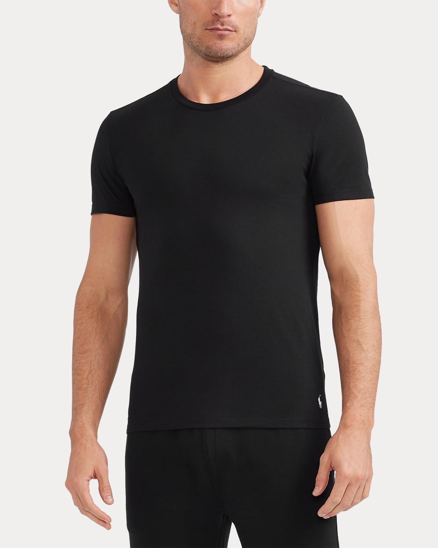 Ralph Lauren Slim Crewneck 3-Pack | Black/White/Grey