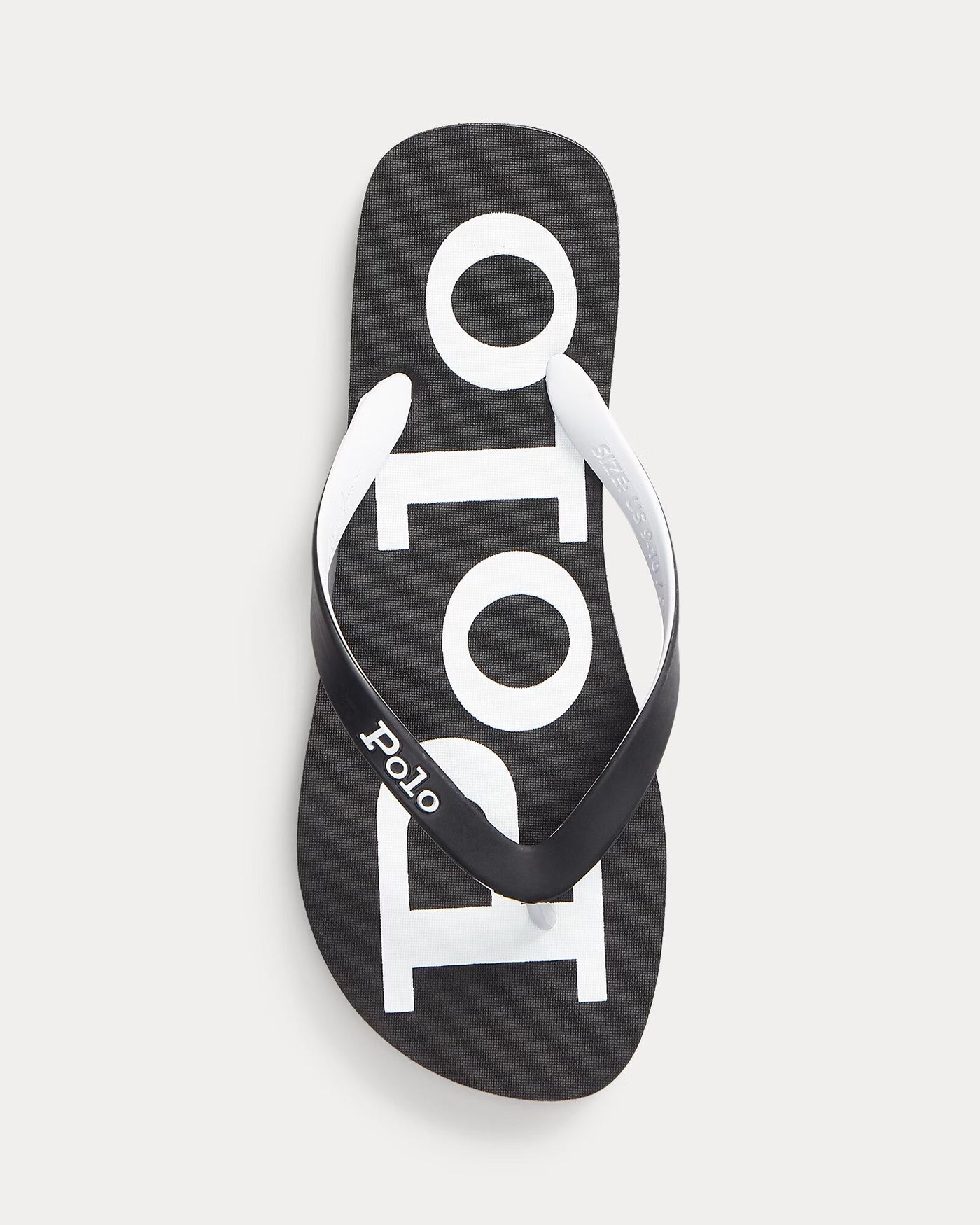 Ralph Lauren Bolt Logo Flip-Flop | Black/White