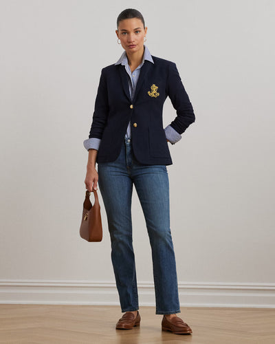 Lauren Ralph Lauren Bullion Jacquard Blazer | Navy