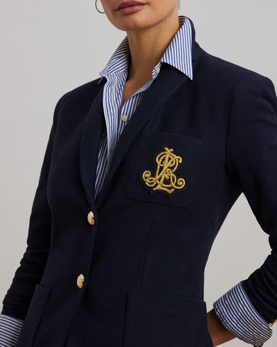 Lauren Ralph Lauren Bullion Jacquard Blazer | Navy