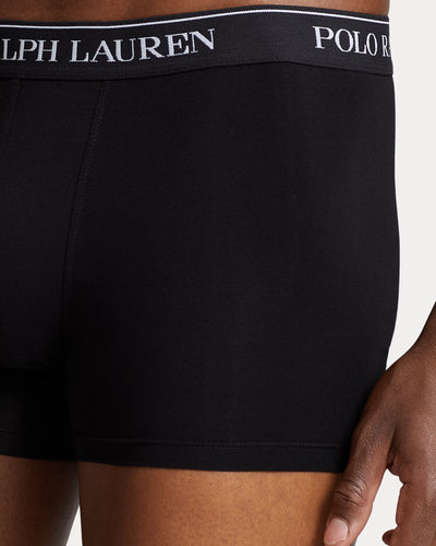 Ralph Lauren Stretch Cotton Trunk 3-Pack | Black