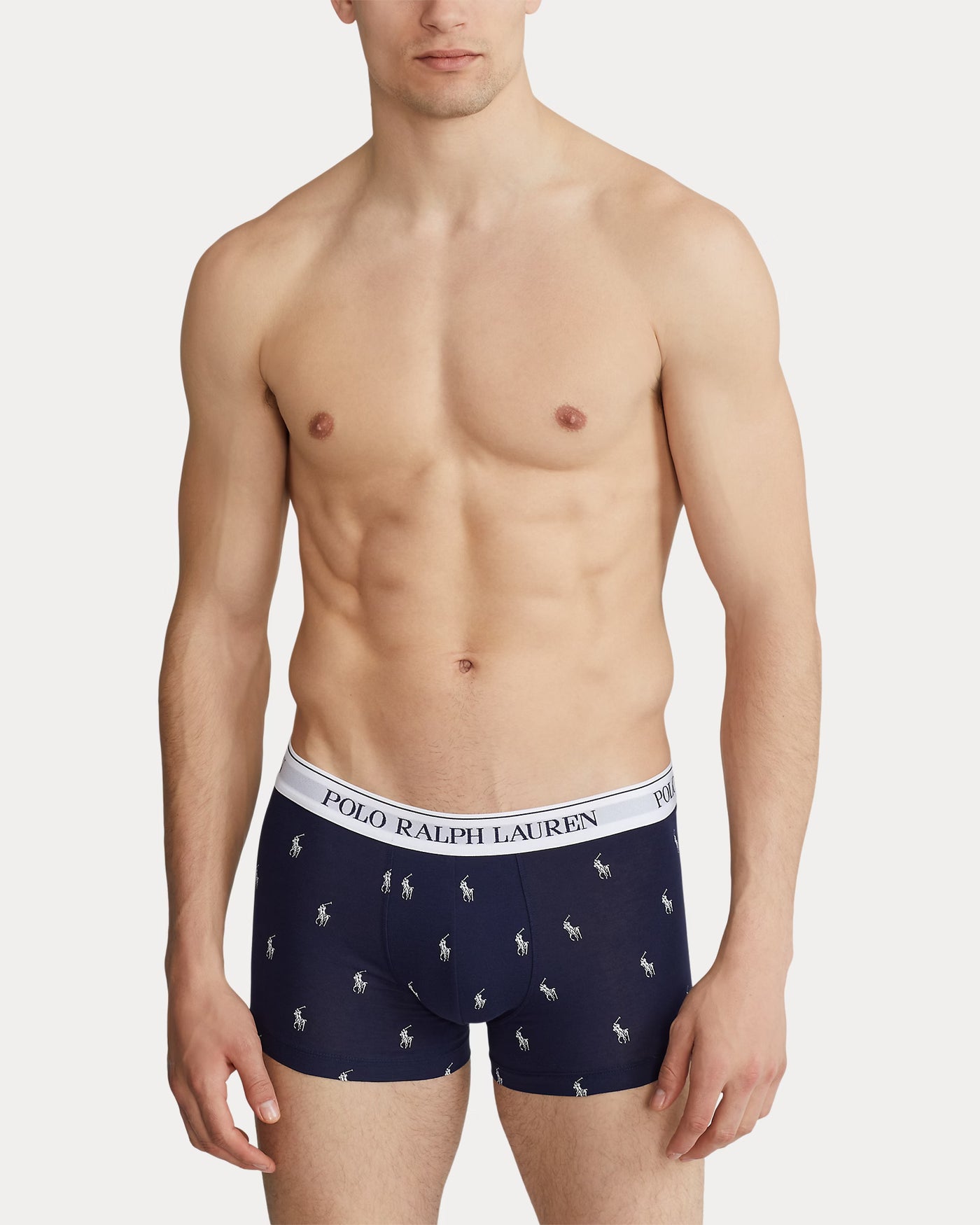 Ralph Lauren Classic Stretch Cotton Trunk 3-Pack | Navy/Pony