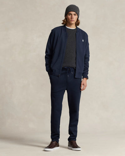 Ralph Lauren Double-Knit Bomber Jacket | Aviator Navy