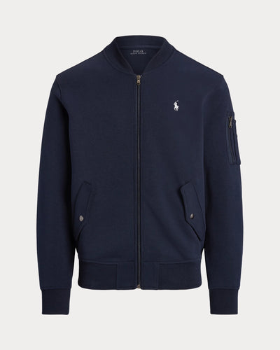 Ralph Lauren Double-Knit Bomber Jacket | Aviator Navy