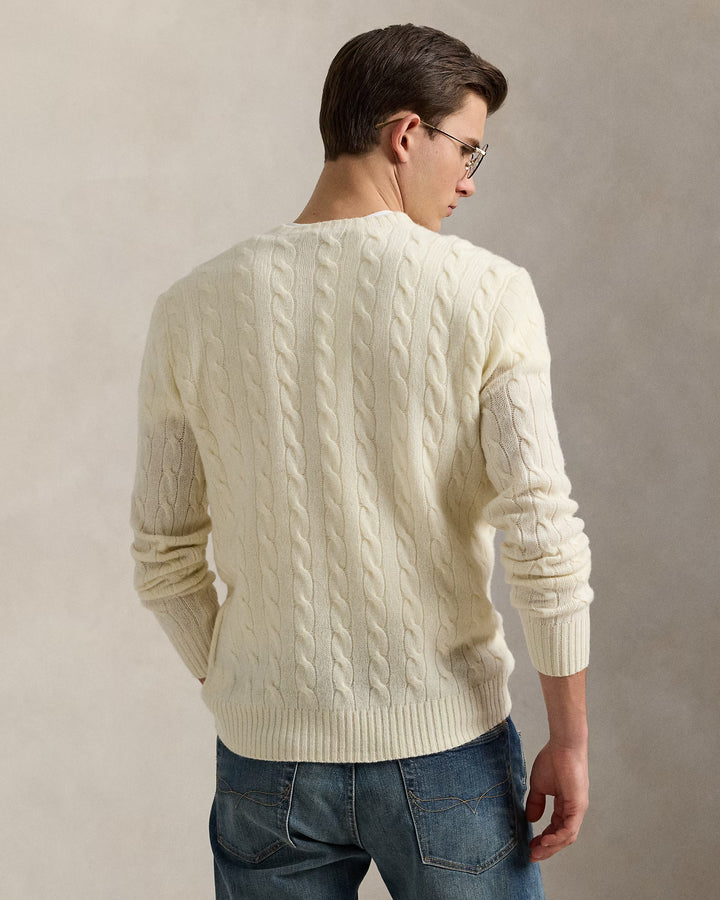 Ralph Lauren Cable-Knit Wool-Cashmere Jumper | Cream