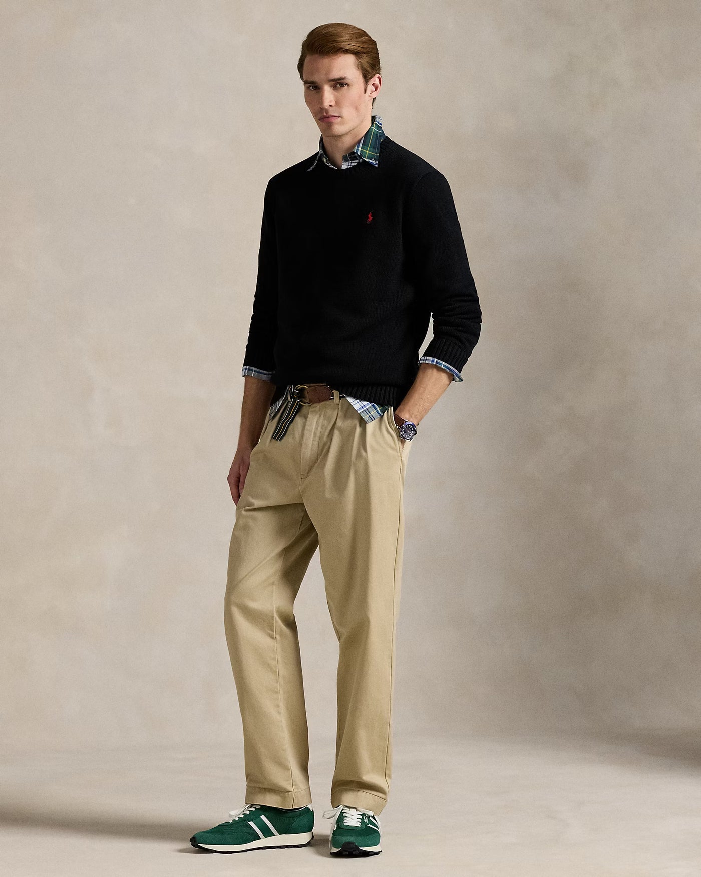 Ralph Lauren Cotton Crewneck Jumper | Black
