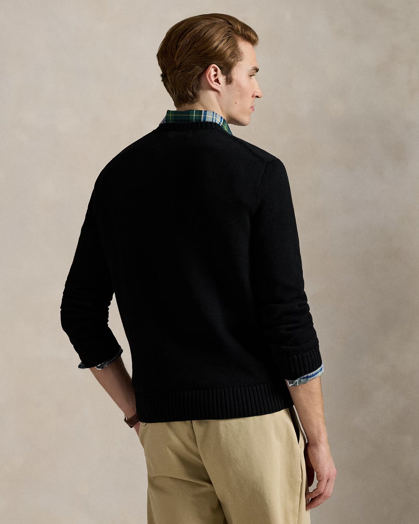 Ralph Lauren Cotton Crewneck Jumper | Black