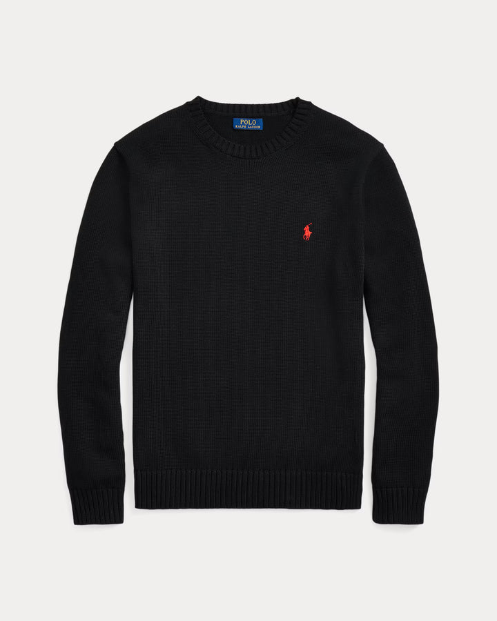 Ralph Lauren Cotton Crewneck Jumper | Black