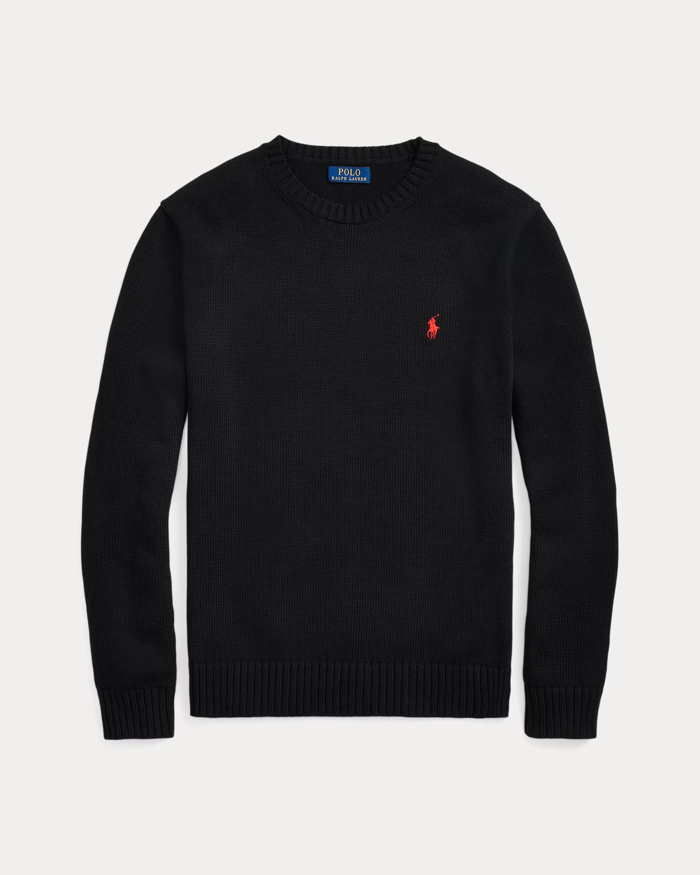 Ralph Lauren Cotton Crewneck Jumper | Black
