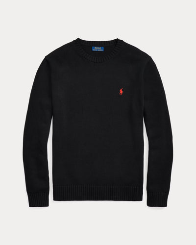 Ralph Lauren Cotton Crewneck Jumper | Black