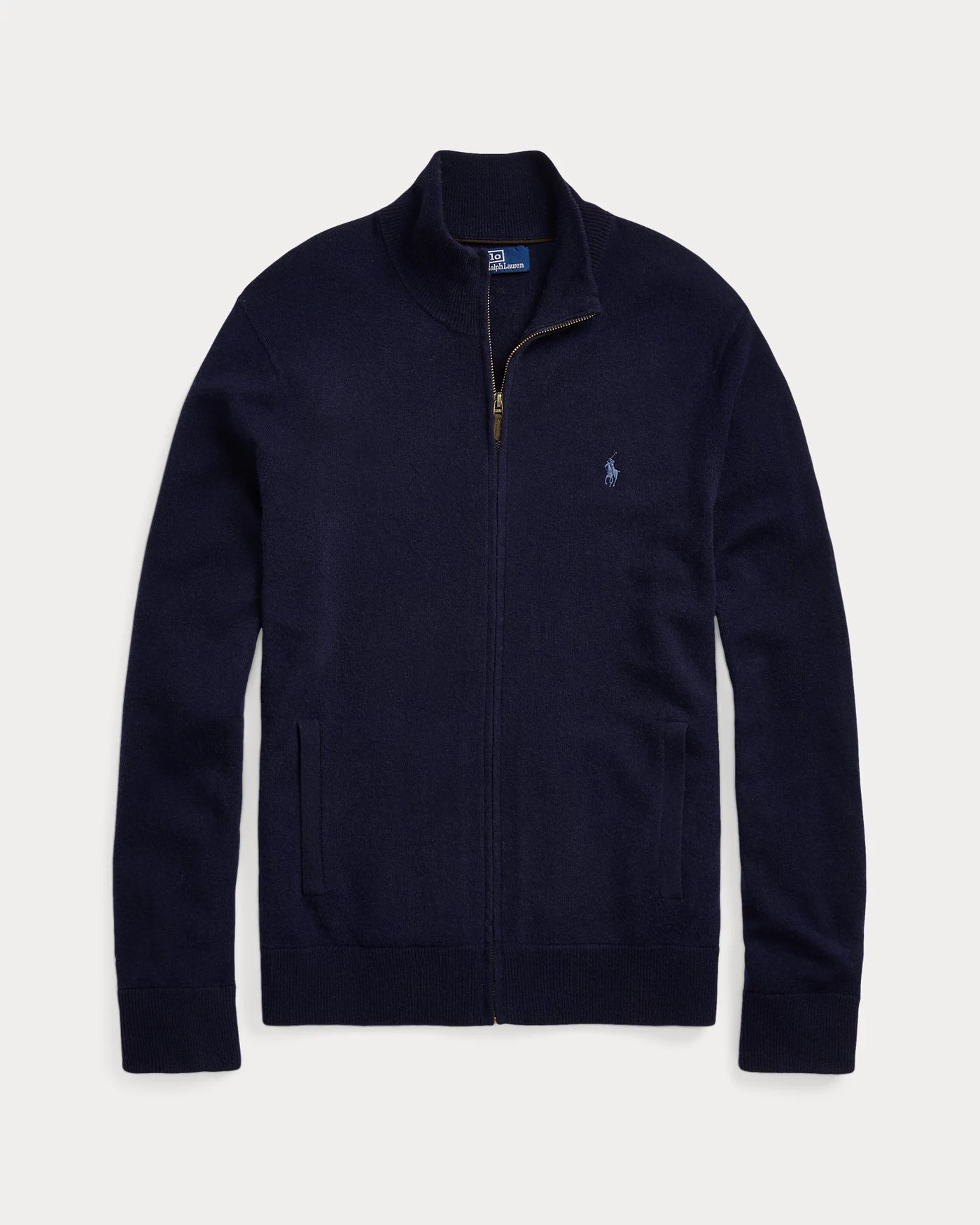 Ralph Lauren Wool Full-Zip Jumper | Hunter Navy