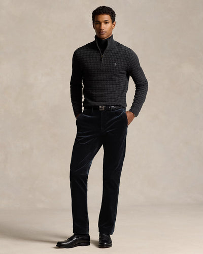 Ralph Lauren Stretch Straight Fit Corduroy Trouser | Black