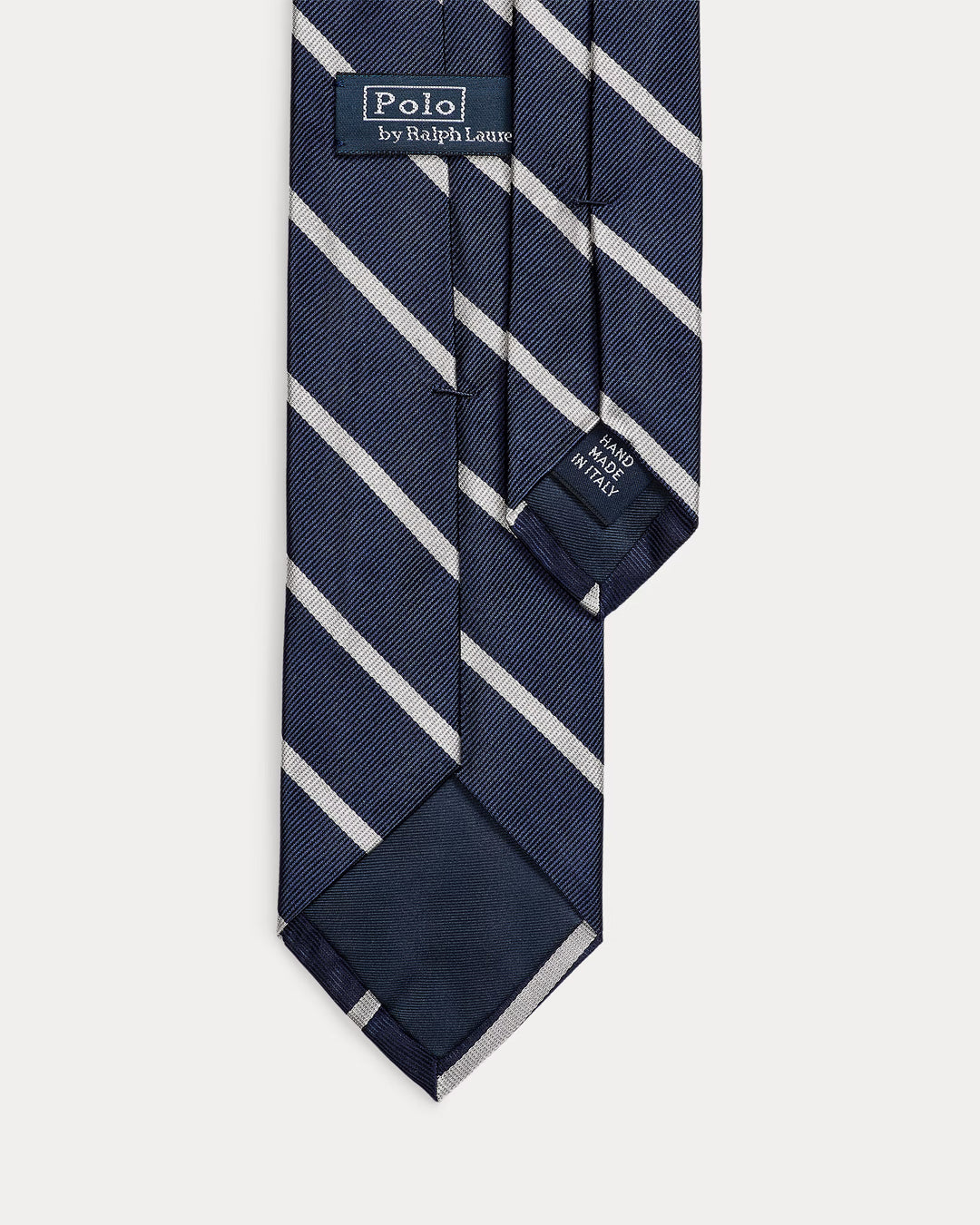 Ralph Lauren Striped Silk Repp Tie | Navy/White