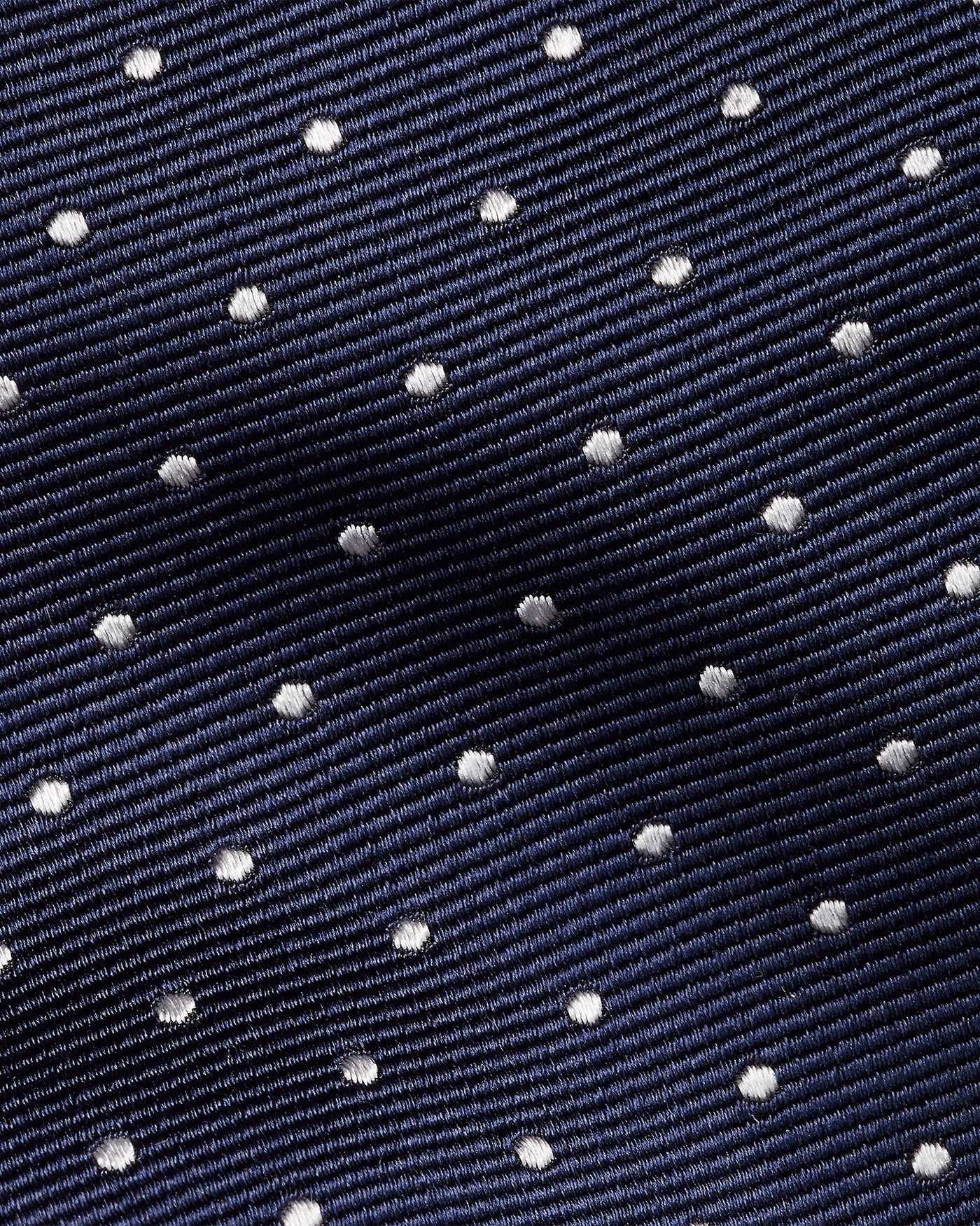Ralph Lauren Polka Dot Silk Repp Tie | Navy/White