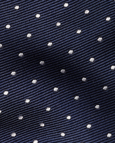 Ralph Lauren Polka Dot Silk Repp Tie | Navy/White