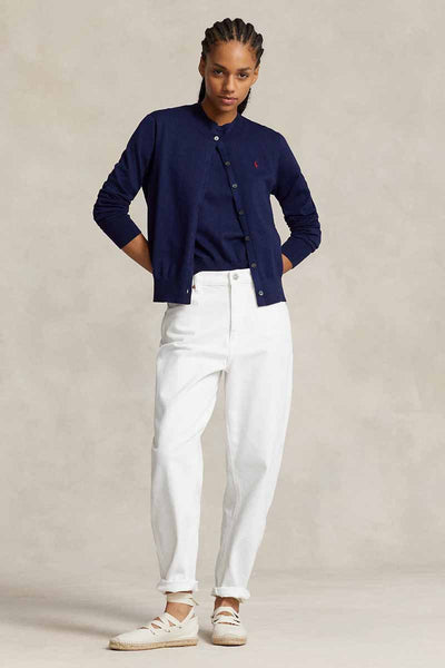 Ralph Lauren Cotton-Blend Cardigan | Bright Navy