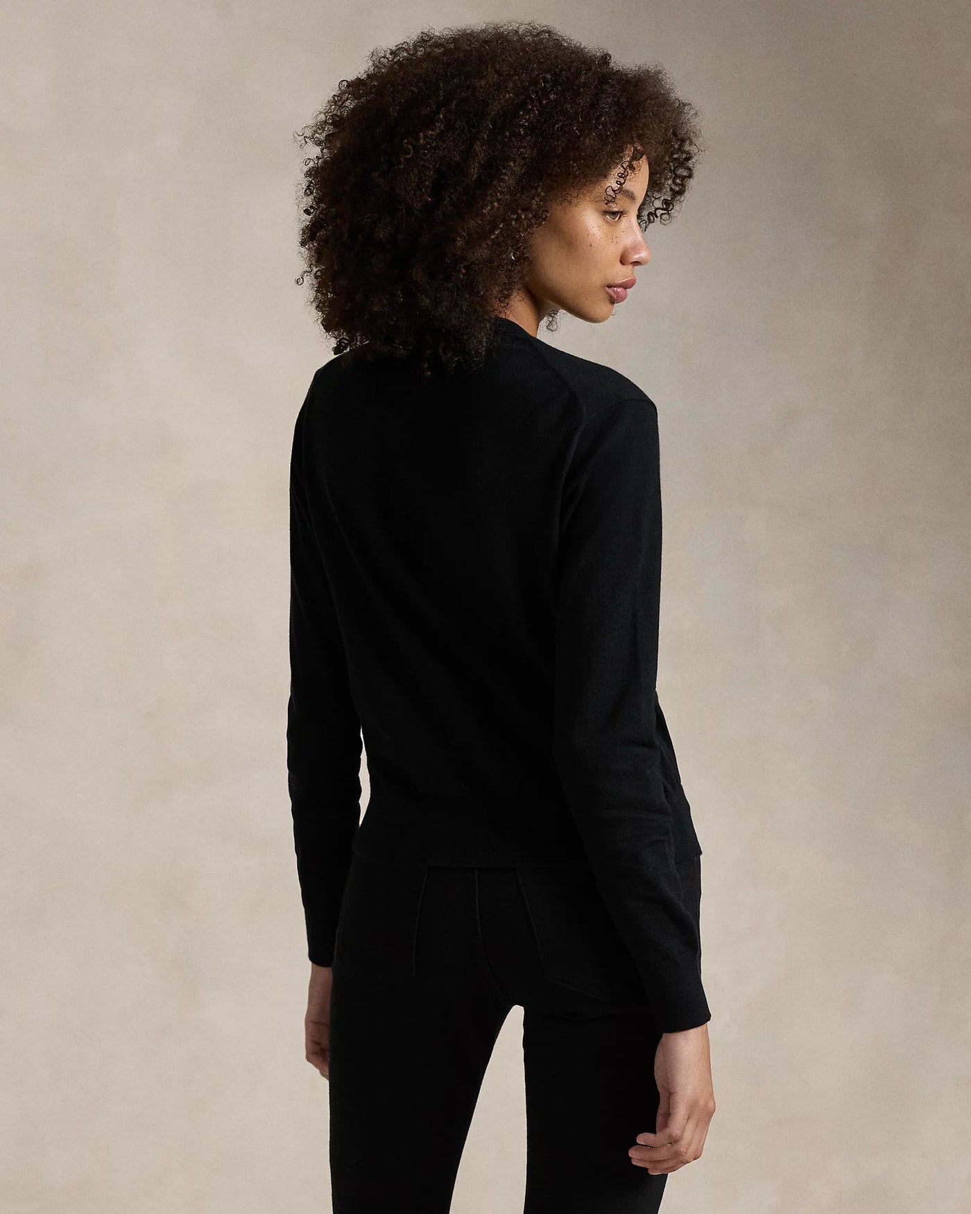 Ralph Lauren Cotton-Blend Cardigan | Black