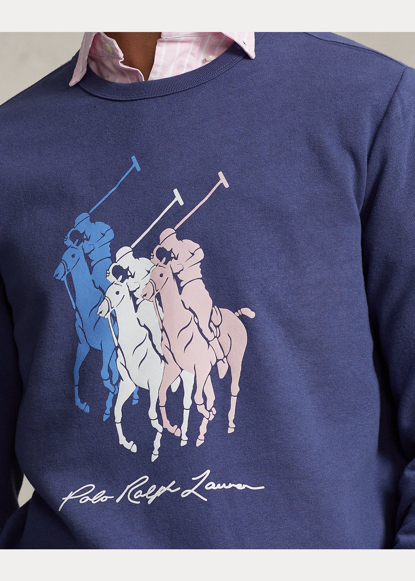 Ralph Lauren Big Pony Fleece Sweatshirt | Boathouse Navy