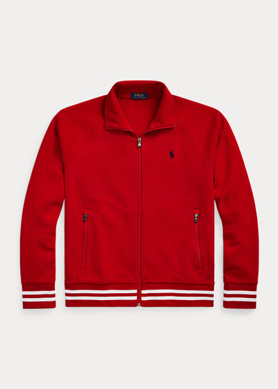 Ralph Lauren Double-Knit Track Jacket | Red
