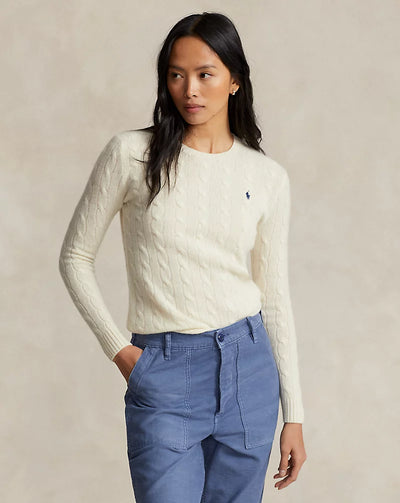 Ralph Lauren Cable-Knit Wool-Cashmere Jumper | Authentic Cream